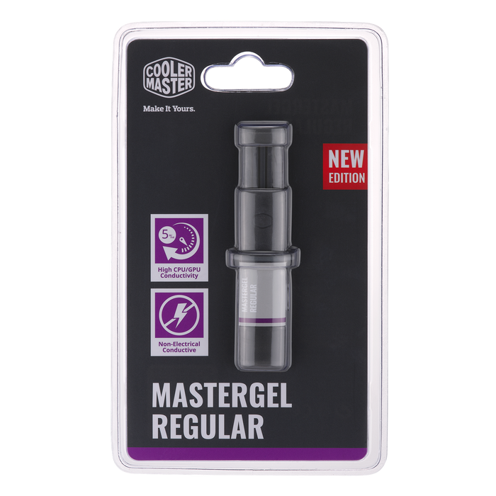 Coolermaster Master Gel Regular, Square Tip For A Precise And Even Paste, High Conductivity